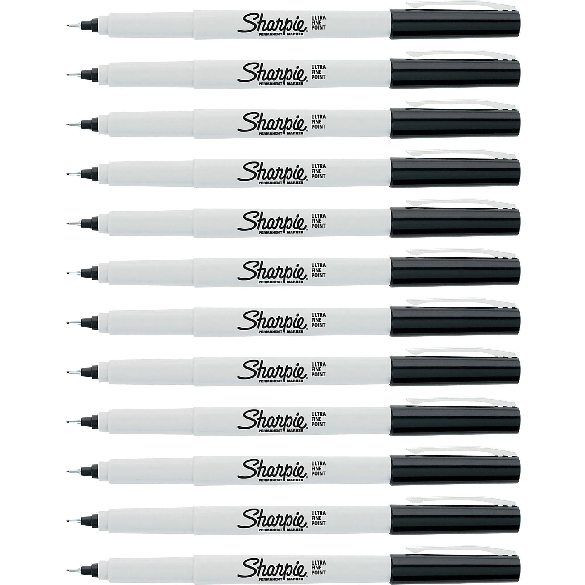 Sharpie Ultra Fine Permanent Markers - Alcohol-Based - 1 Dozen - & Dry-Erase