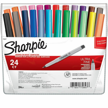 Sharpie Ultra Fine Point Permanent Marker Set - Assorted Colors - Alcohol Based Ink - Markers & Dry-Erase