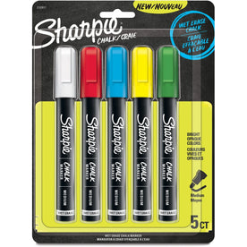 Sharpie Wet Erase Chalk Markers - Medium Point - 5 Colors - & Dry-Erase