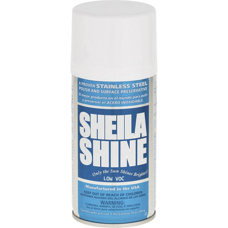 Sheila Shine Stainless Steel Polish - 10 fl oz - White - 12/Carton - Specialty Cleaners
