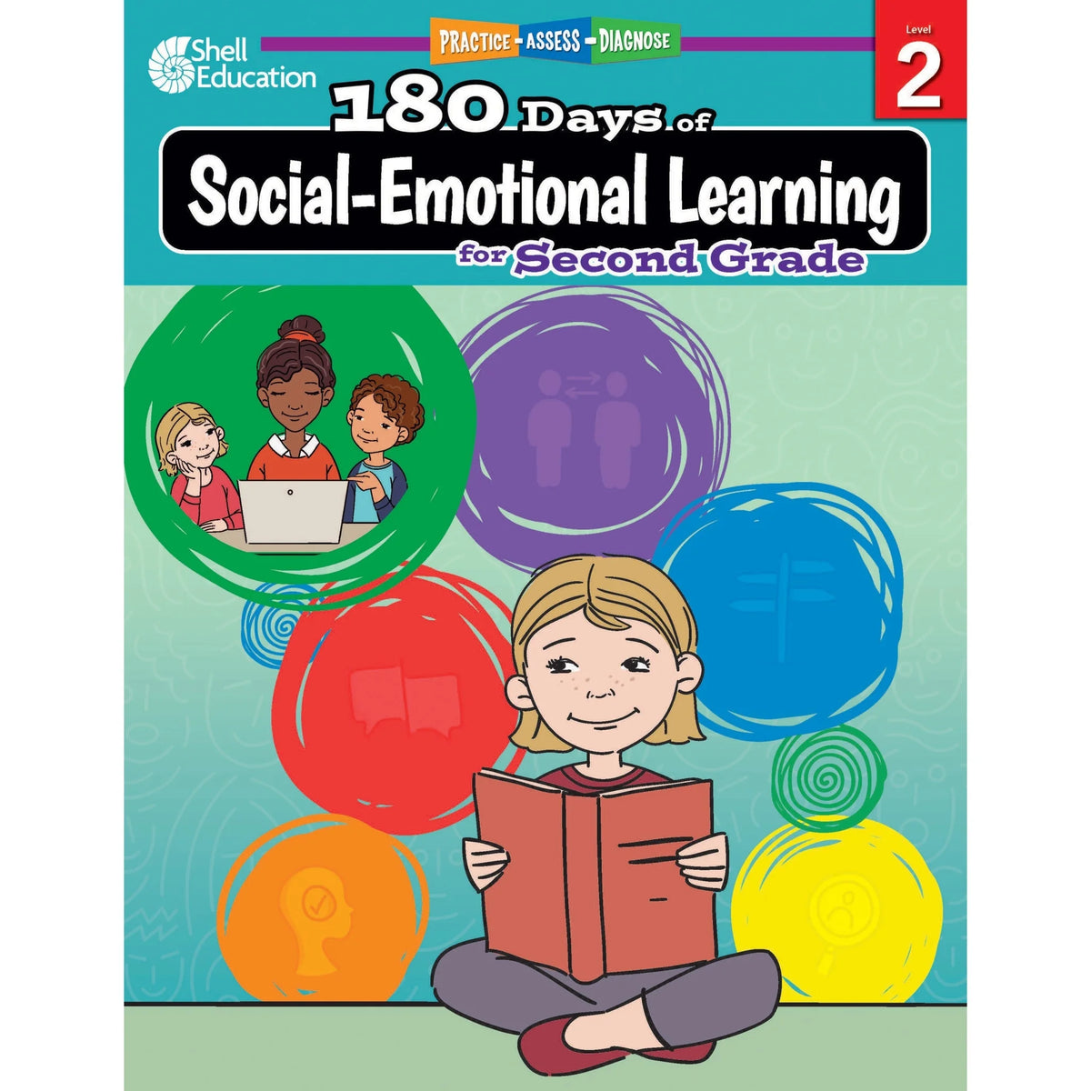 Shell Education 180 Days of Social-Emotional Learning for 2nd Grade by Kris Hinrichsen - Books & Activities