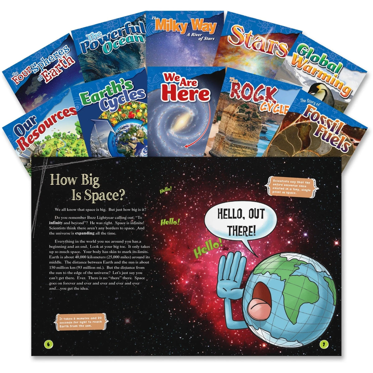 Shell Education 4&5 Grade Earth and Science Books - 4-5 Printed Book Set - Learning & Activities