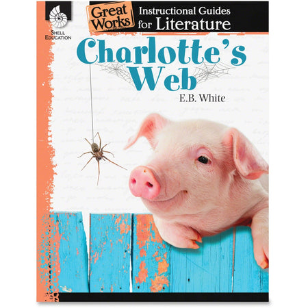 Shell Education Charlotte’s Web Instructional Guide - E.B. White - Grade 3-5 - Learning Books & Activities