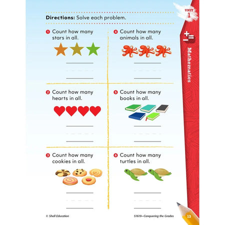 Shell Education Conquering Home/Classwork Book Set - Grade K - Multilingual - Learning Books & Activities