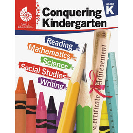 Shell Education Conquering Kindergarten Book - 168 Pages - Grade K - Learning Books & Activities
