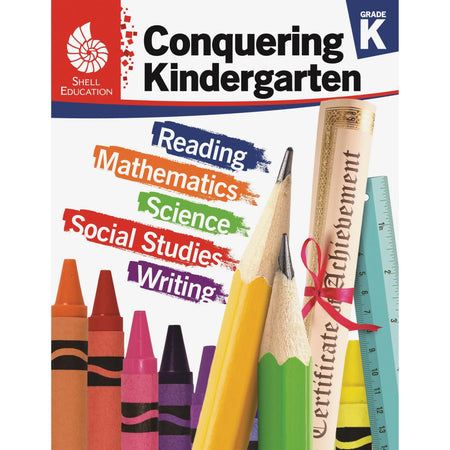 Shell Education Conquering Kindergarten Book - 168 Pages - Grade K - Learning Books & Activities