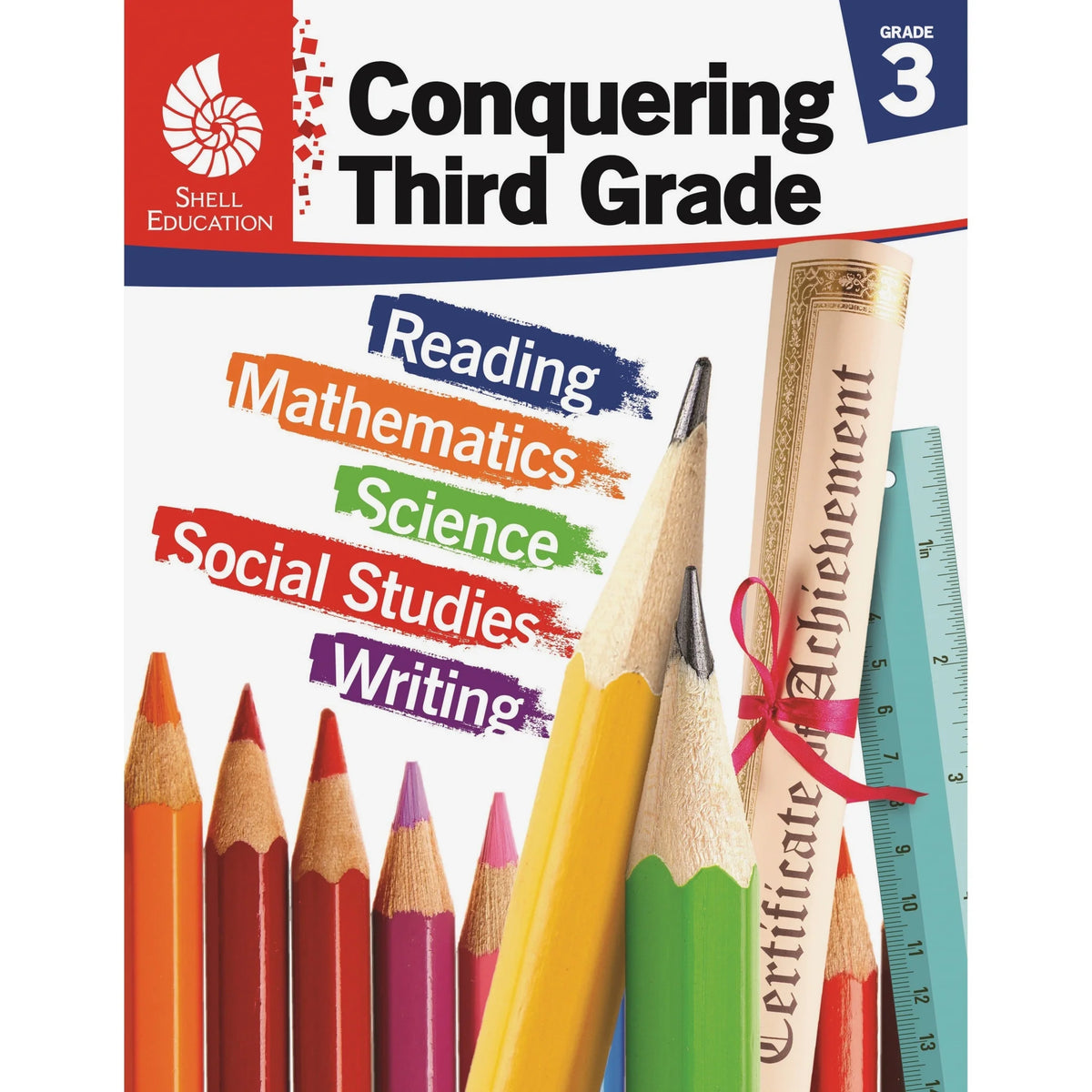Shell Education Conquering Third Grade Book - 168 Pages - 3 - Learning Books & Activities