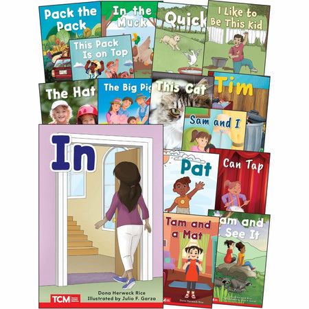 Shell Education Decodable Books Grade PK-K Set 1: 15-Book - Printed Book - Learning & Activities