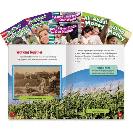 Shell Education Economics Learning Book Set for Grades K-3 - Books & Activities