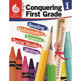 Shell Education First Grade Book - Conquering 168 Pages - 1 - Learning Books & Activities