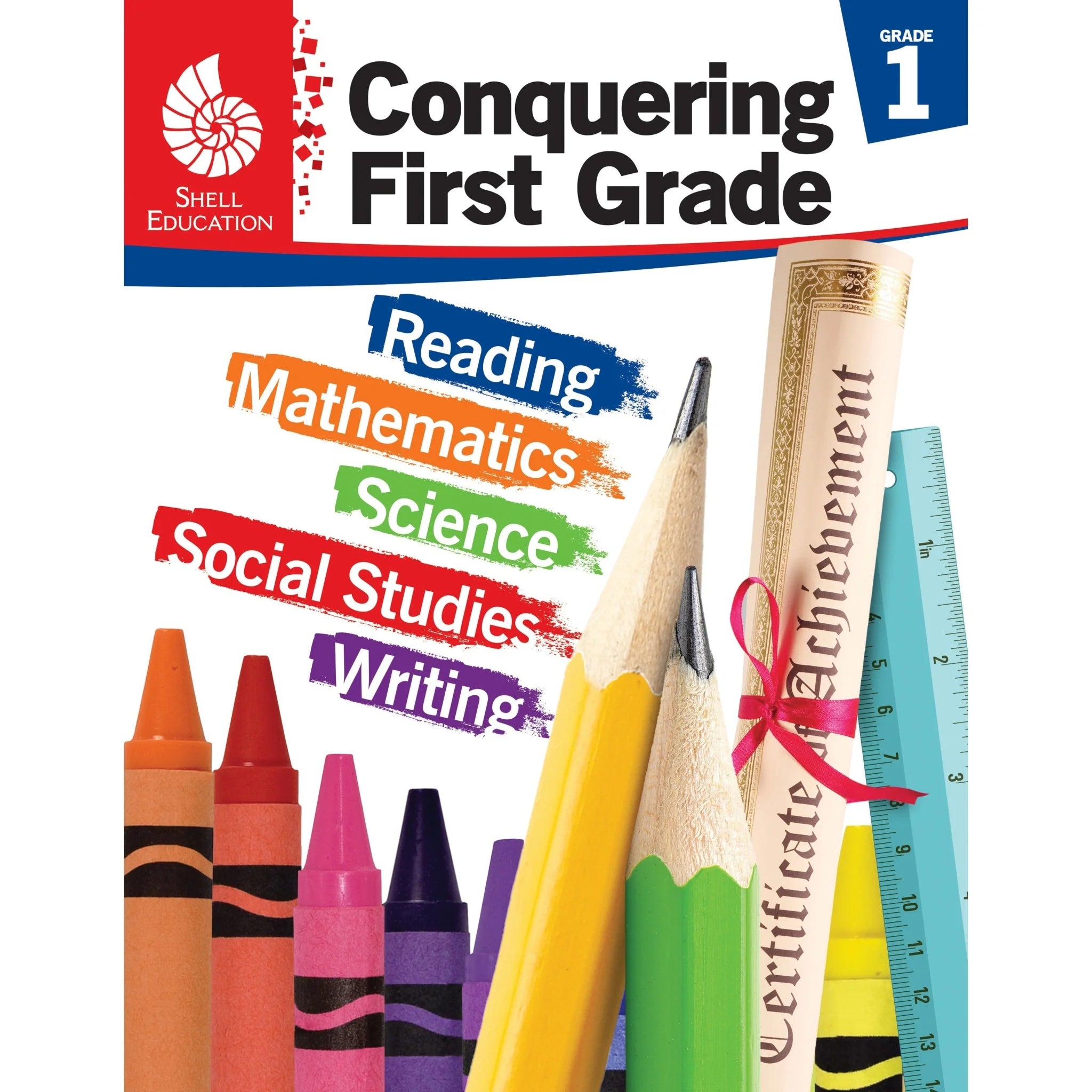 Shell Education Grade 1 Conquering Home/Classwork Book Set - Multilingual - Learning Books & Activities