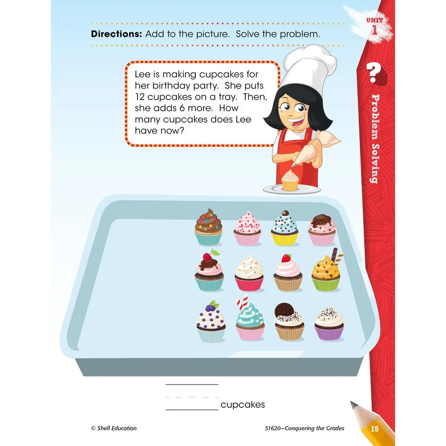 Shell Education Grade 1 Conquering Home/Classwork Book Set - Multilingual - Learning Books & Activities