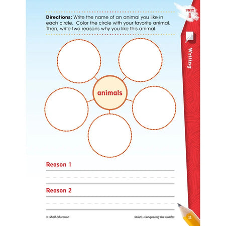 Shell Education Grade 1 Conquering Home/Classwork Book Set - Multilingual - Learning Books & Activities
