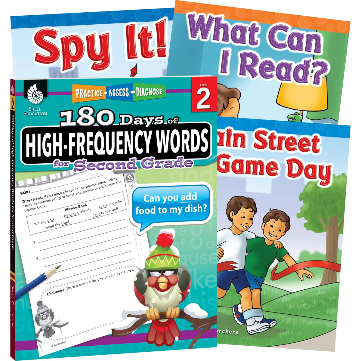 Shell Education Grade 2 Frequency Words Printed Book - Multilingual - Learning Books & Activities