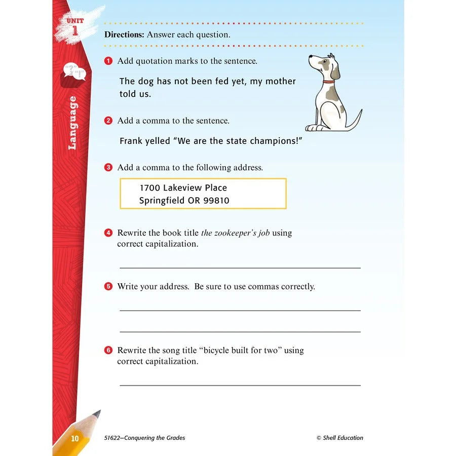 Shell Education Grade 3 Conquering Home/Classwork Book Set - Multilingual - Learning Books & Activities