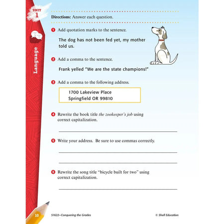 Shell Education Grade 3 Conquering Home/Classwork Book Set - Multilingual - Learning Books & Activities