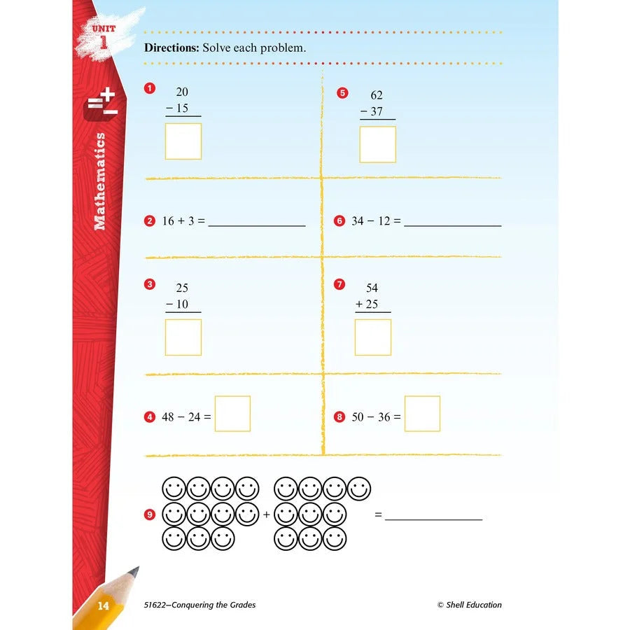 Shell Education Grade 3 Conquering Home/Classwork Book Set - Multilingual - Learning Books & Activities