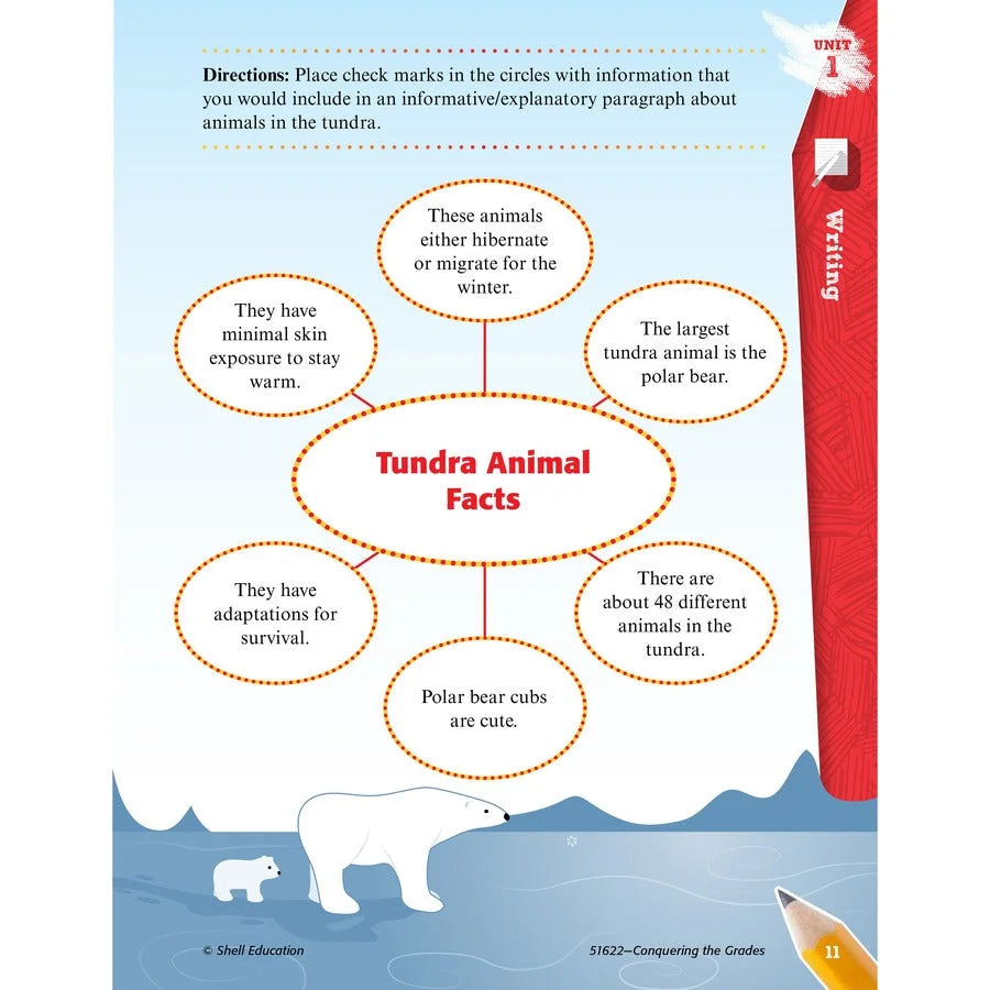 Shell Education Grade 3 Conquering Home/Classwork Book Set - Multilingual - Learning Books & Activities
