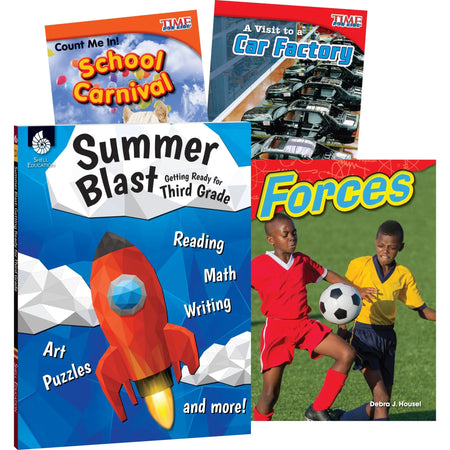 Shell Education Grade 3 Summer STEM Set by Wendy Conklin & Debra J. Housel - Learning Books Activities