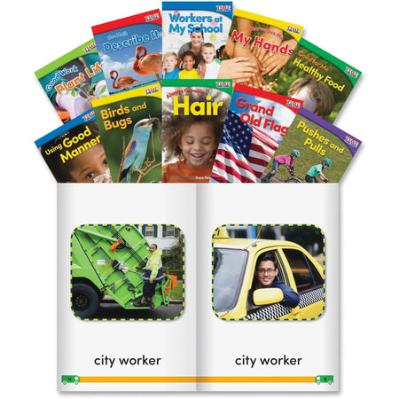 Shell Education Grade K Time for Kids Book Set 1 - Educational Printed - Learning Books & Activities