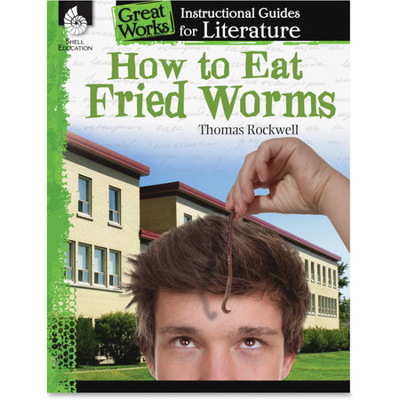 Shell Education How To Eat Fried Worms Instructional Guide - Grade 3-5 - Learning Books & Activities