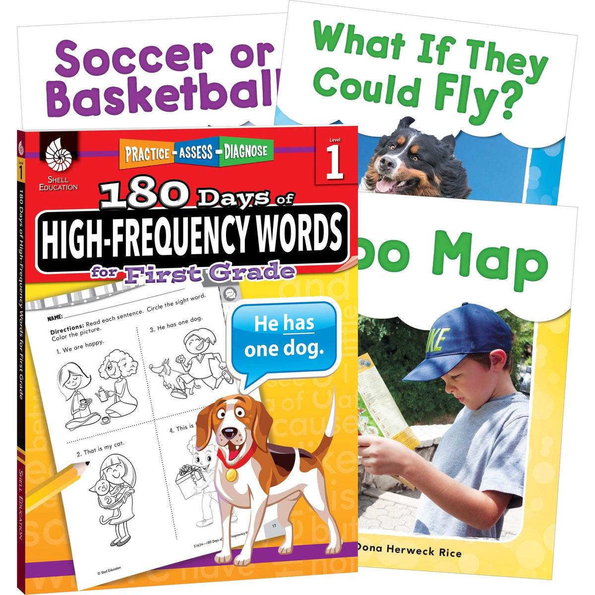 Shell Education Learn At Home Grade 1 Frequency Words Printed Book - 2000