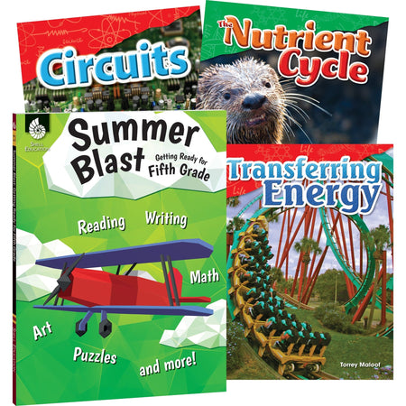 Shell Education Learn-At-Home Grade 5 Summer STEM Set Printed Book by Wendy Conklin - 2000