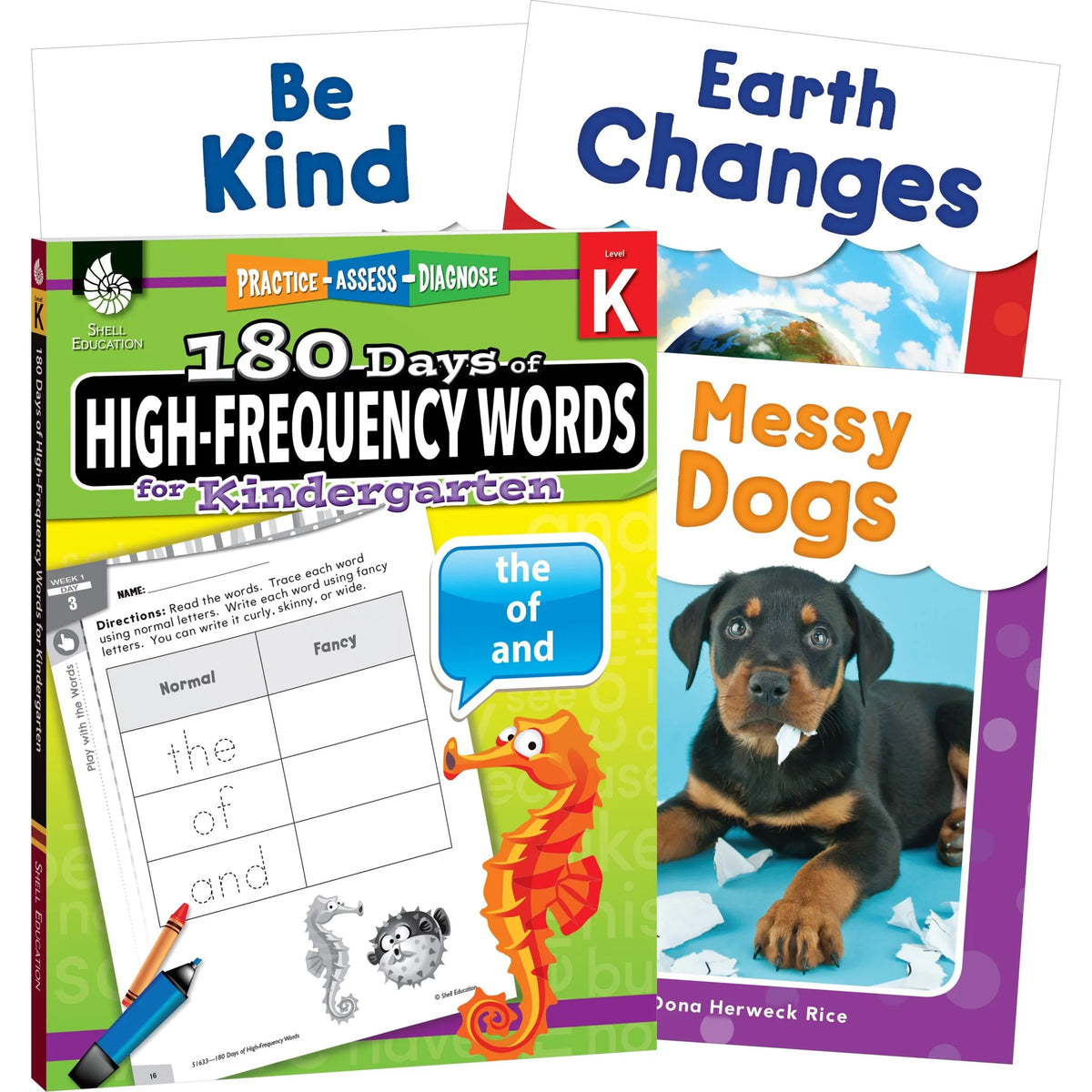 Shell Education Learn At Home Grade K Frequency Words Book - Multilingual - Learning Books & Activities
