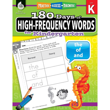 Shell Education Learn At Home Grade K Frequency Words Printed Book - Alternate-Image2