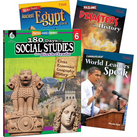 Shell Education Learn At Home Social Studies Books Printed Book - 2000