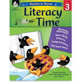 Shell Education Level 3 Rhythm & Rhyme Literacy Time Book - 144 Pages - Learning Books Activities