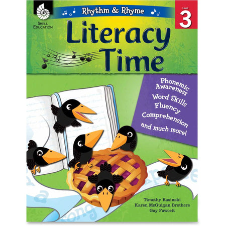 Shell Education Level 3 Rhythm & Rhyme Literacy Time Book - 144 Pages - Learning Books Activities