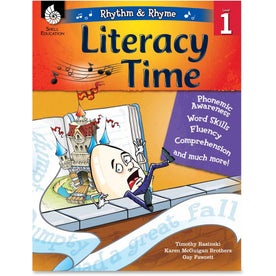 Shell Education Literacy Time Rhythm/Rhyme Level 1 Resource Book - Engaging Grade Printed - Learning Books & Activities