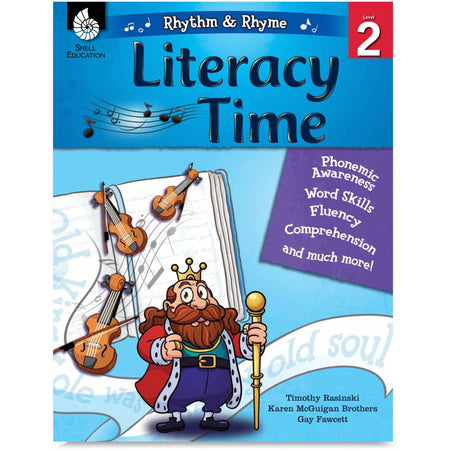 Shell Education Literacy Time Rhythm/Rhyme Level 2 Book - 144 Pages - Reference Books