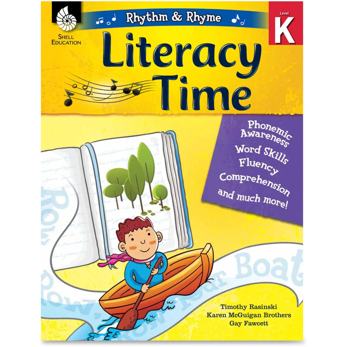 Shell Education Literacy Time Rhythm/Rhyme Level K Book - Engaging Resource - Learning Books & Activities