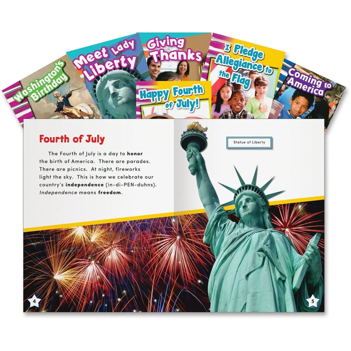 Shell Education My Country Collection: 6 Books for Grades K-3 - Learning & Activities