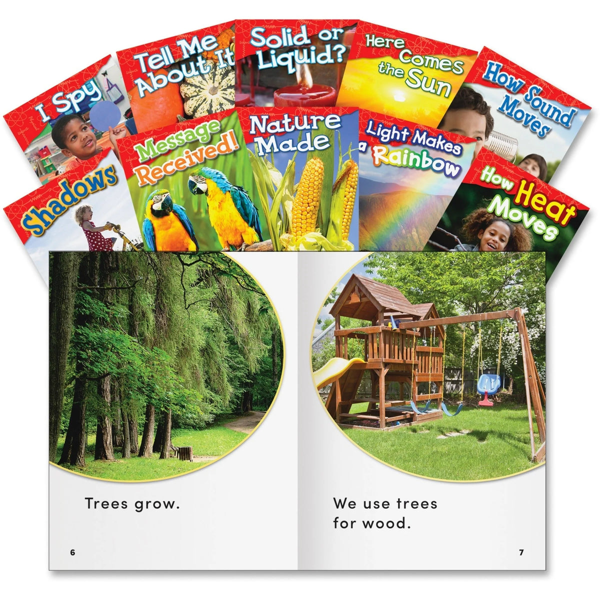 Shell Education Physical Science Grades K-1 Book Set - Educational Publishing - 10/Set - Learning Books & Activities