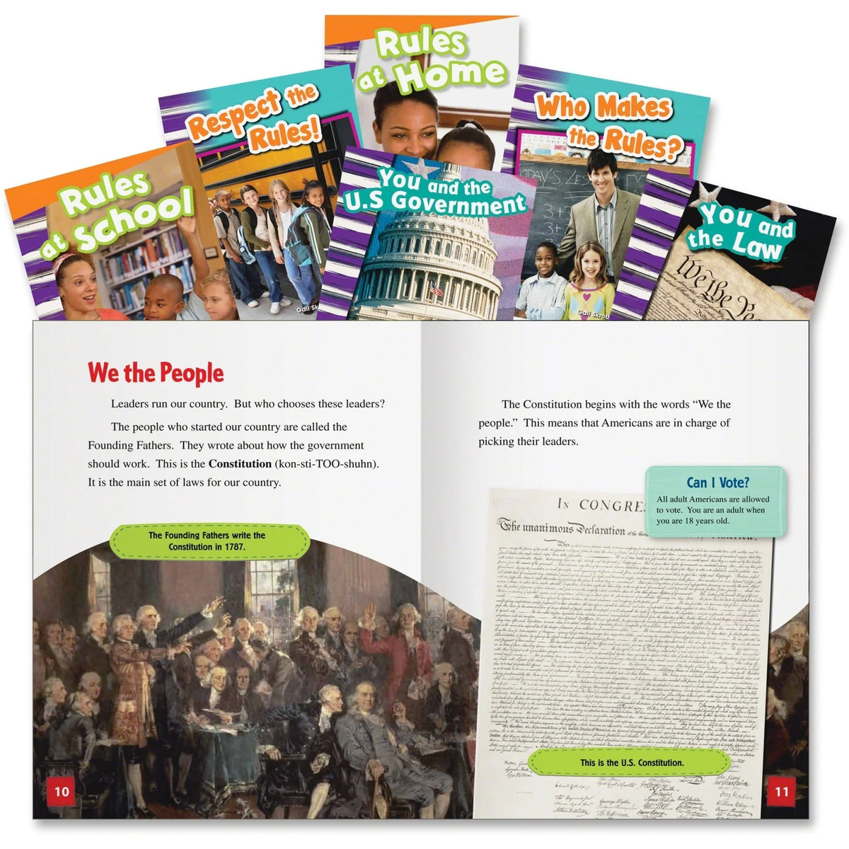 Shell Education Rules and Authority Book Set - Grade K-3 Printed - Learning Books & Activities