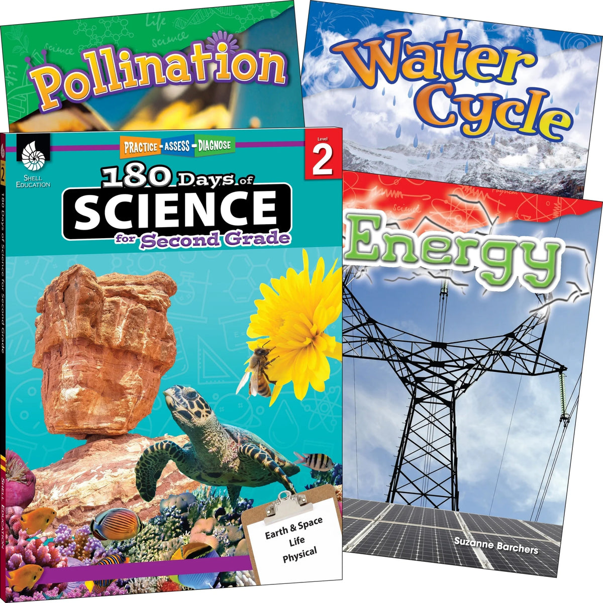 Shell Education Science 4-Book Set for Grade 2 - Printed Book - Learning Books & Activities