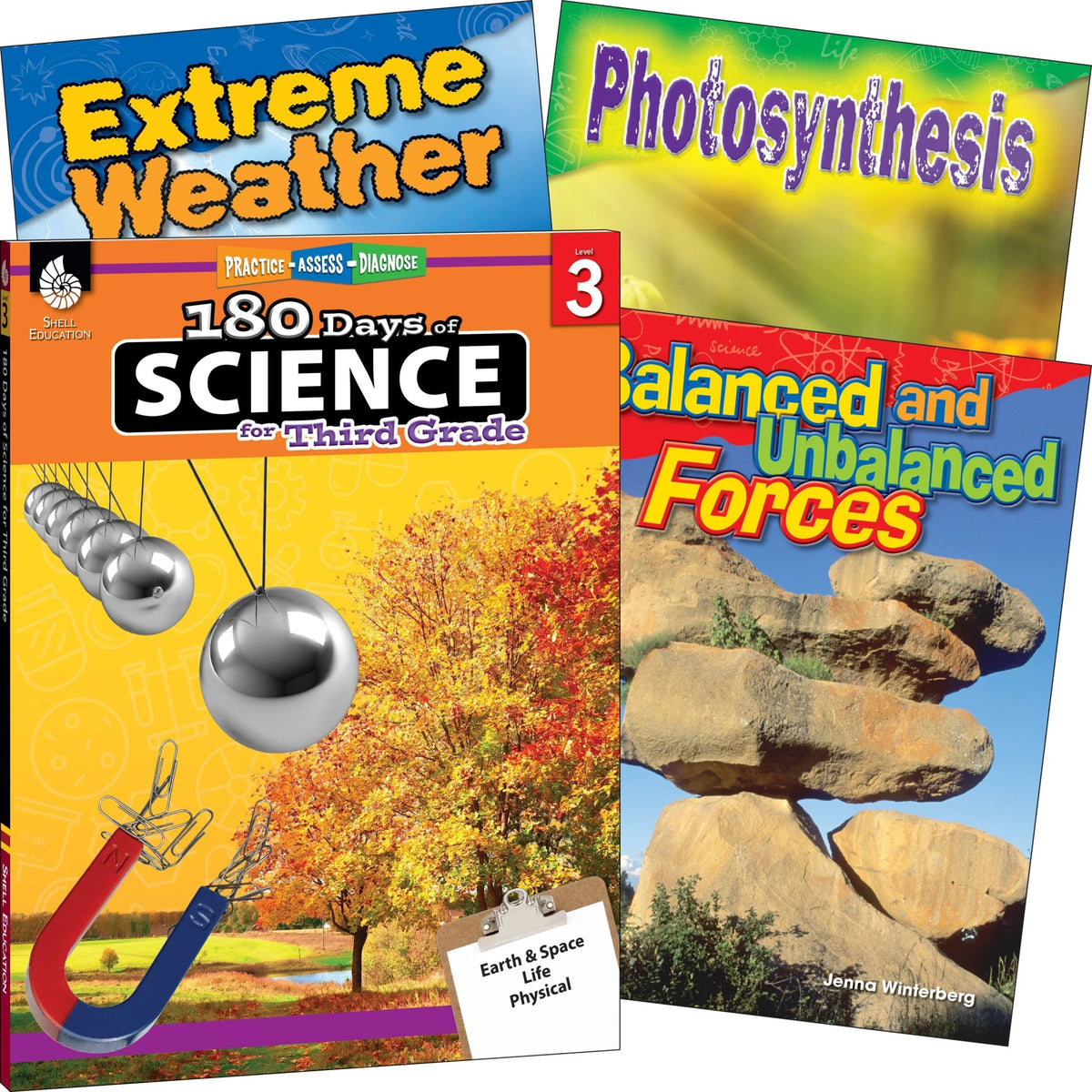 Shell Education Science 4-Book Set for Grade 3 - Printed Book - Learning Books & Activities