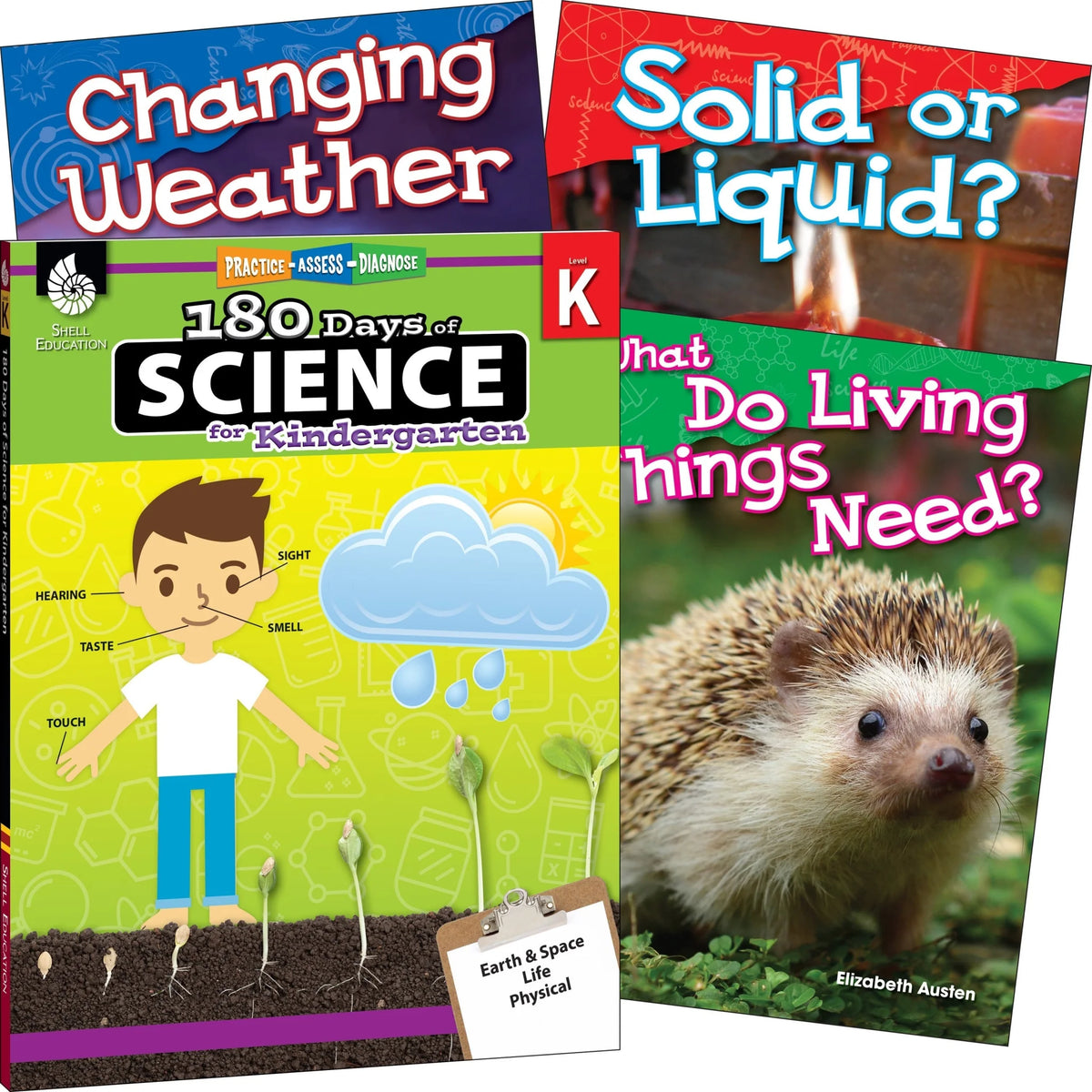 Shell Education Science 4-Book Set for Grade K - Printed Books - Learning & Activities