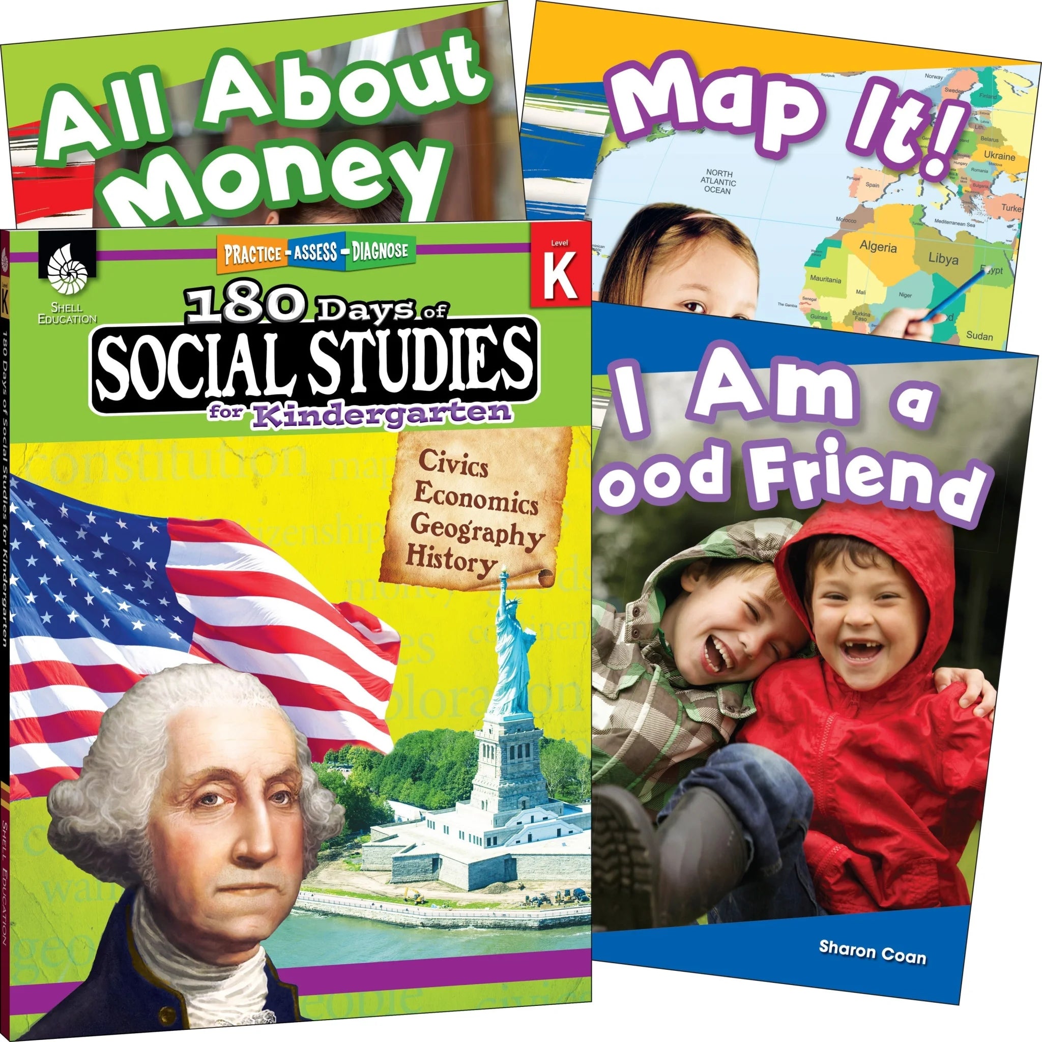Shell Education Social Studies Books for Grade K - Printed Book - Learning & Activities