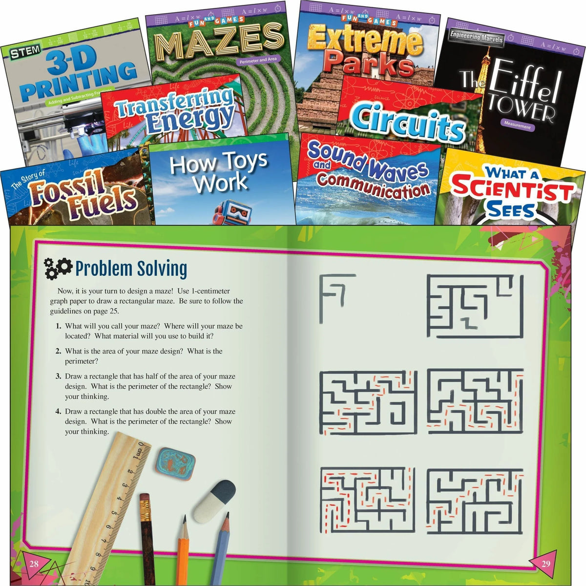 Shell Education STEM Grade 4 Book Set - Engaging Learning for 3-4 - Books & Activities