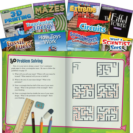 Shell Education STEM Grade 4 Book Set - Engaging Learning for 3-4 - Books & Activities