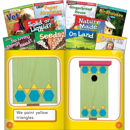 Shell Education STEM Kindergarten 10-Book Set - Grade K English Printed Book - Learning Books & Activities