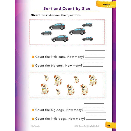 Shell Education Summer Blast Spanish Workbook for Grades K-1 - Bilingual Learning - Books & Activities