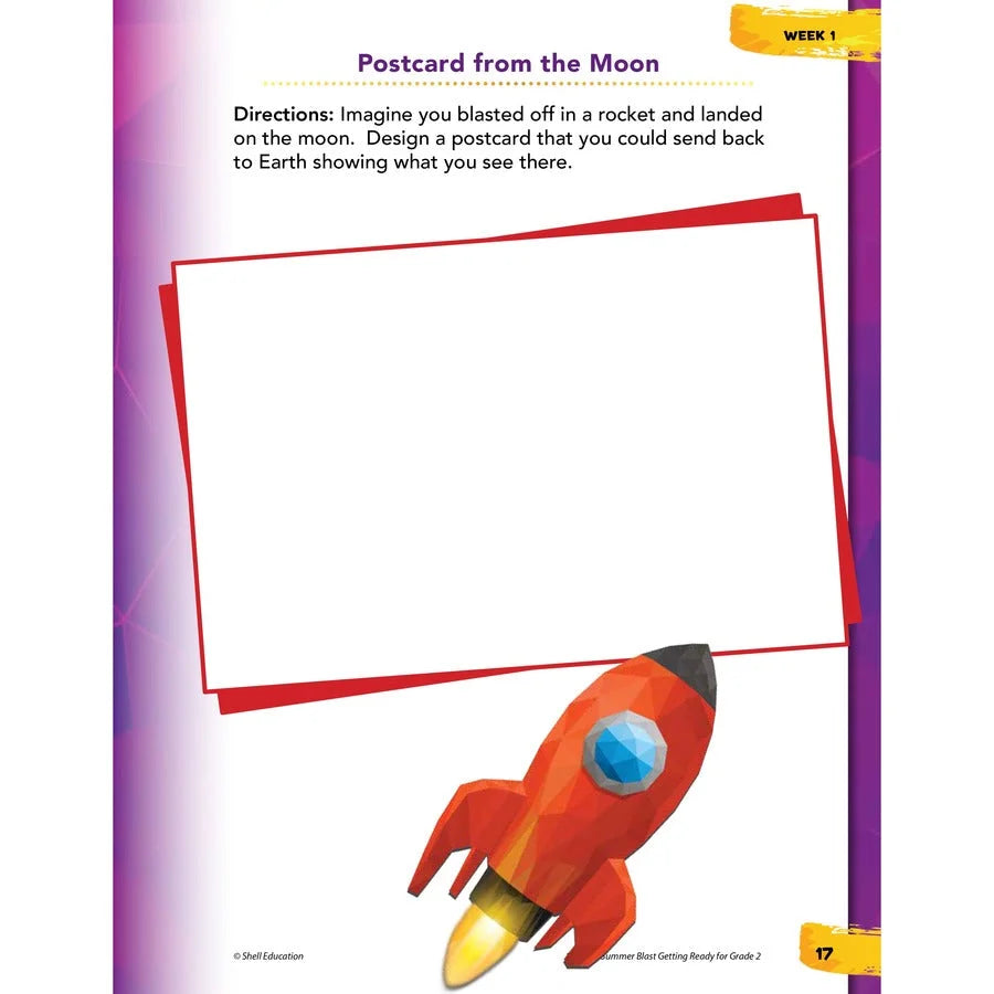 Shell Education Summer Blast Spanish Workbook - Grade 1-2 - Printed Book - Learning Books & Activities