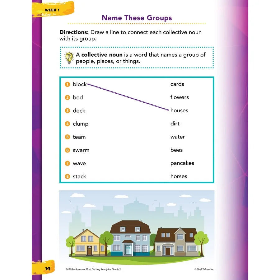 Shell Education Summer Blast Spanish Workbook - Grade 2-3 - Bilingual Learning - Books & Activities