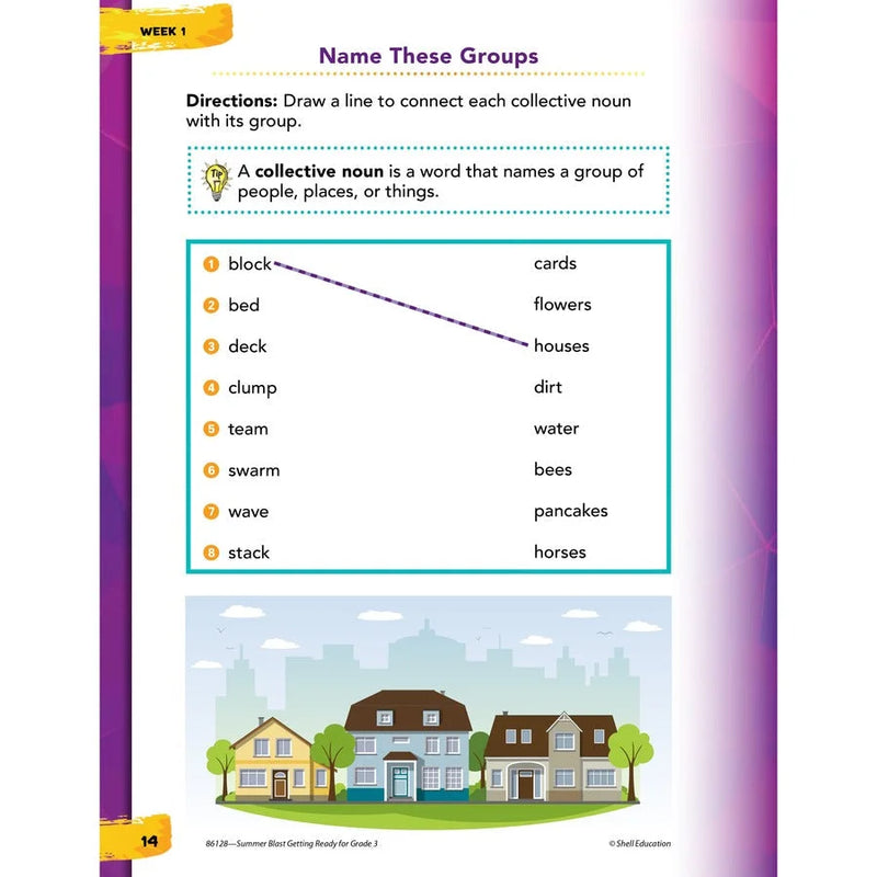 Shell Education Summer Blast Spanish Workbook - Grade 2-3 - Bilingual Learning - Books & Activities