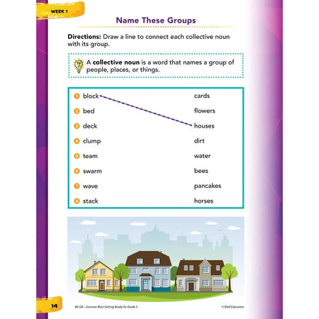 Shell Education Summer Blast Spanish Workbook - Grade 2-3 - Bilingual Learning - Books & Activities